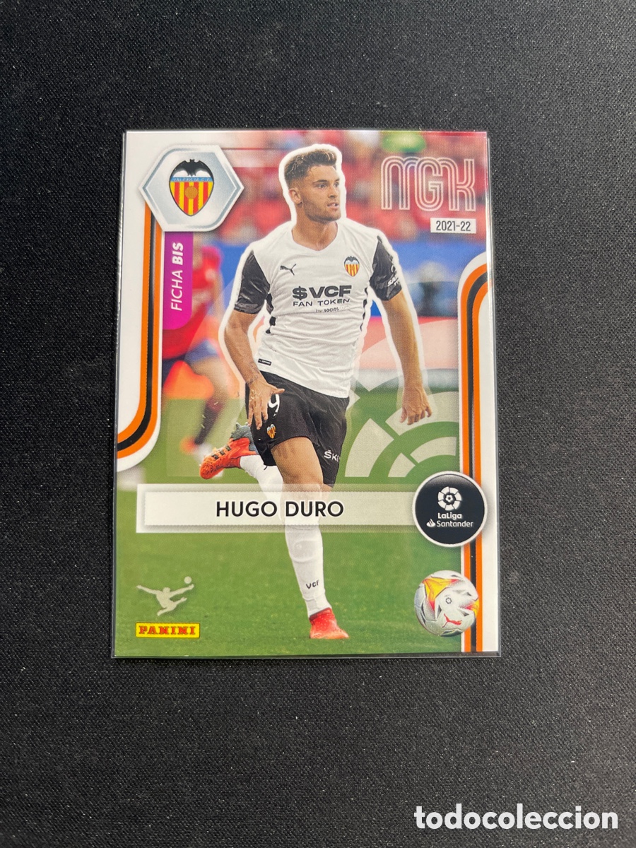 Cromos de F&uacute;tbol: Hugo Duro 338 Bis Valencia Megacracks 2021 2022 21 22 Panini