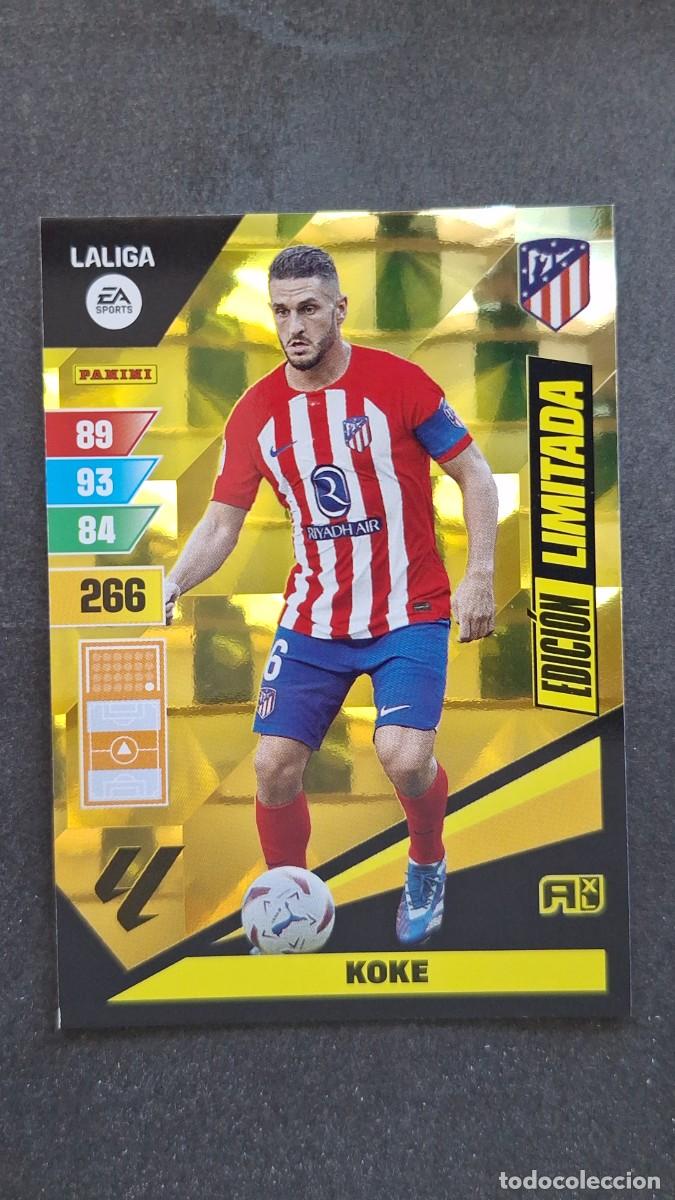 Cromos de F&uacute;tbol: L1 KOKE ATLETICO DE MADRID EDICION LIMITADA ADRENALYN XL LIGA 2023/2024 23 24 PANINI