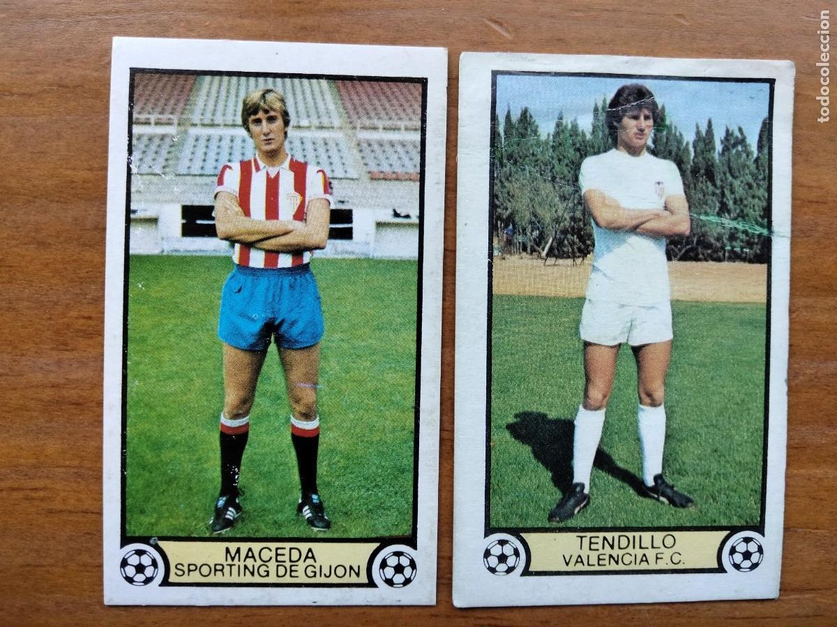 Cromos de F&uacute;tbol: Este 79 80 Maceda Sporting y Tendillo valencia &aacute;lbum liga este 79 80