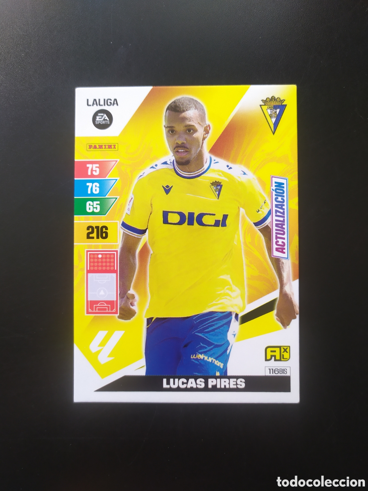 Cromos de F&uacute;tbol: Adrenalyn 2023 2024 23 24 panini Lucas Pires actualizaci&oacute;n n&deg; 116 bis C&aacute;diz