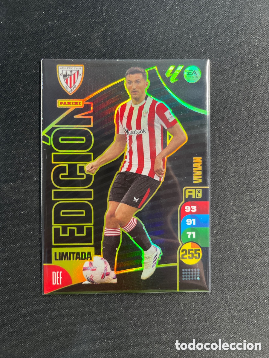 Cromos de F&uacute;tbol: Vivian Athletic Club de Bilbao Edici&oacute;n Limitada Revista Jug&oacute;n Adrenalyn 2024 2025 25 25 Panini