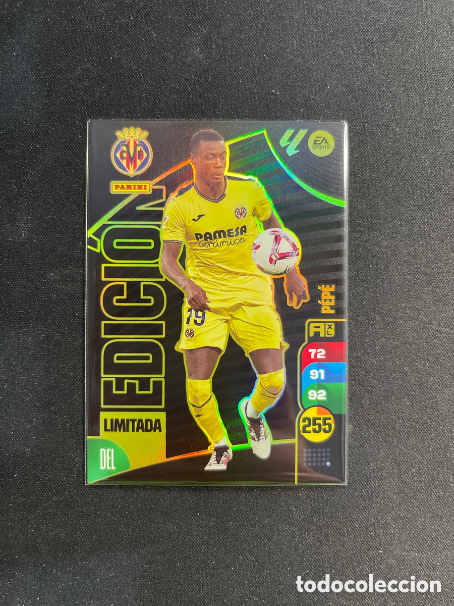 Cromos de F&uacute;tbol: Pepe Villarreal Edici&oacute;n Limitada Revista Jug&oacute;n Adrenalyn 2024 2025 25 25 Panini