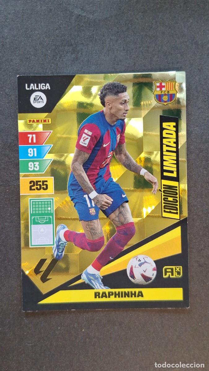 Cromos de F&uacute;tbol: L1 RAPHINHA F. C. BARCELONA EDICION LIMITADA ADRENALYN XL LIGA 2023/2024 23 24 PANINI