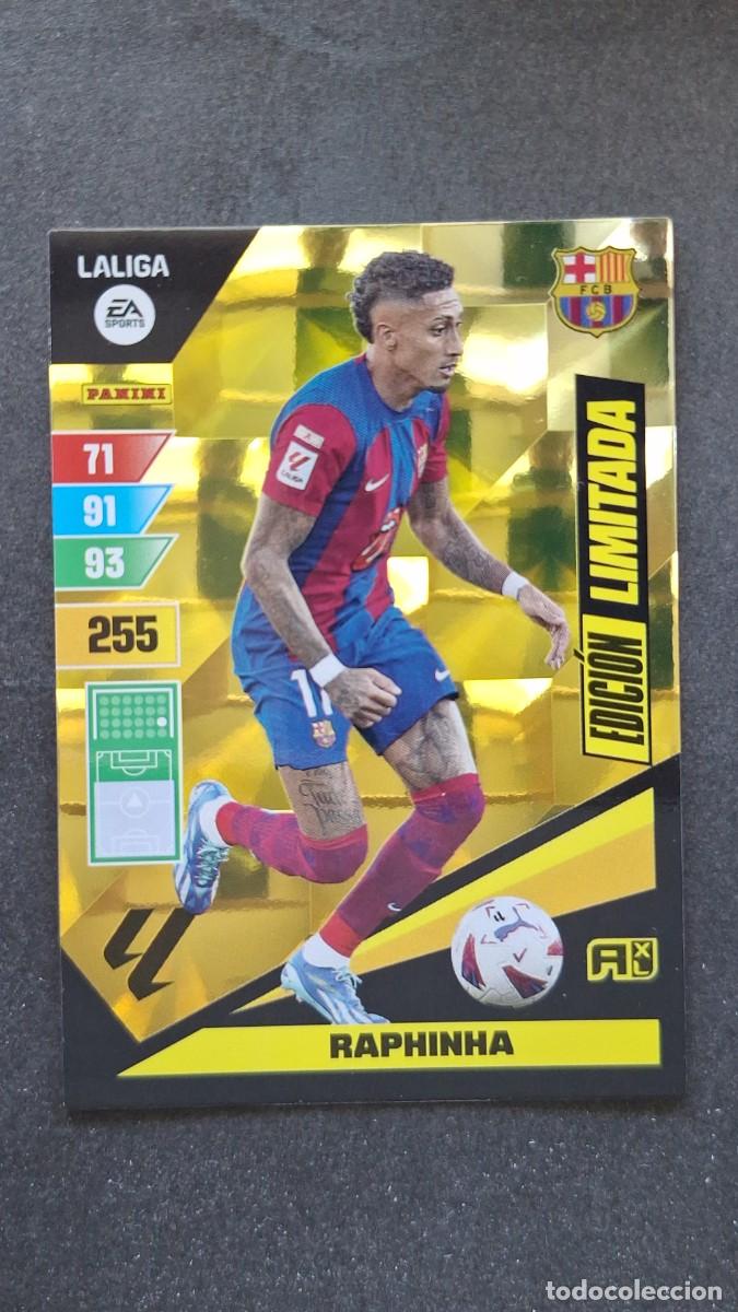 Cromos de F&uacute;tbol: L1 RAPHINHA F. C. BARCELONA EDICION LIMITADA ADRENALYN XL LIGA 2023/2024 23 24 PANINI