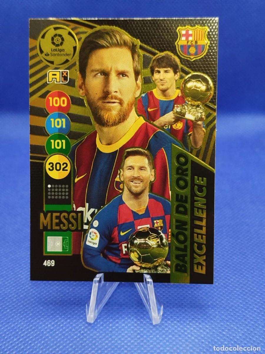 Cromos de F&uacute;tbol: #469 LIONEL MESSI FC BARCELONA 2020 2021 PANINI ADRENALYN XL &rdquo;BALON DE ORO EXCELLENCE&rdquo;