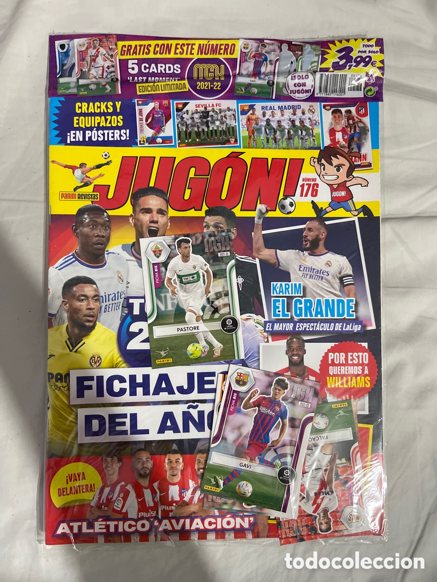 Cromos de F&uacute;tbol: Revista Jugon 176 Precintada sin abrir