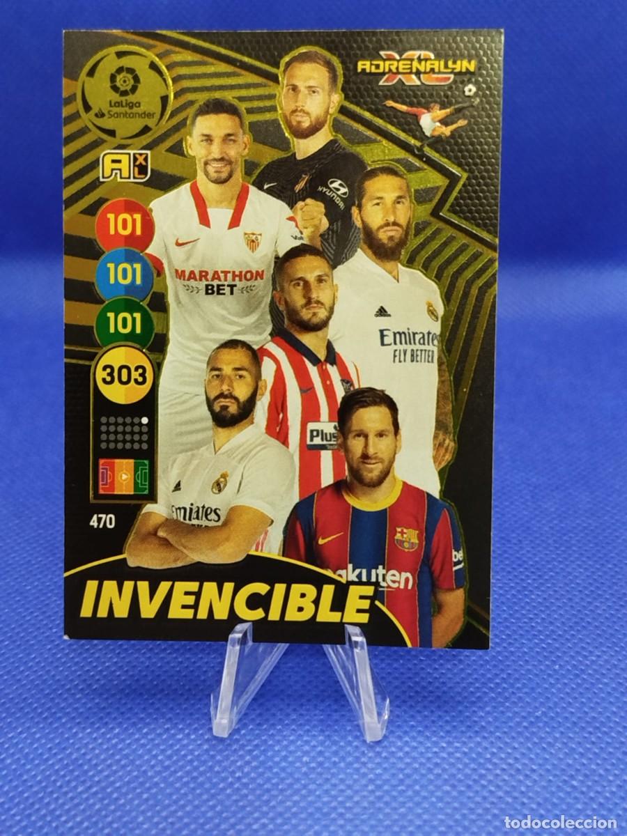 Cromos de F&uacute;tbol: #470 LIONEL MESSI FC BARCELONA 2020 2021 PANINI ADRENALYN XL &rdquo;CARD INVENCIBLE&rdquo;