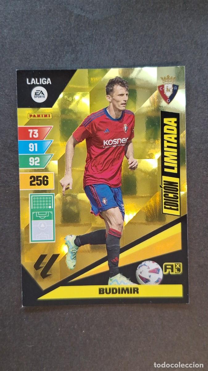 Cromos de F&uacute;tbol: L1 BUDIMIR C. A. OSASUNA EDICION LIMITADA ADRENALYN XL LIGA 2023/2024 23 24 PANINI