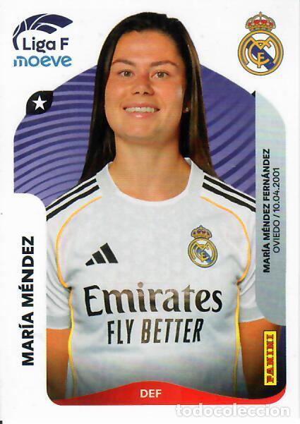 Football Stickers: CROMO PANINI LIGA FEMENINA F 2025-26 (25 - 26) - N&ordm; 268 - MAR&Iacute;A M&Eacute;NDEZ - REAL MADRID