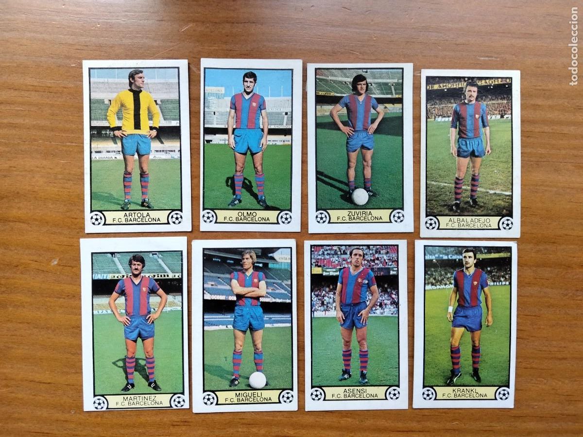 Football Stickers: Lote 8 cromos Barcelona cromo &aacute;lbum liga este 79 80