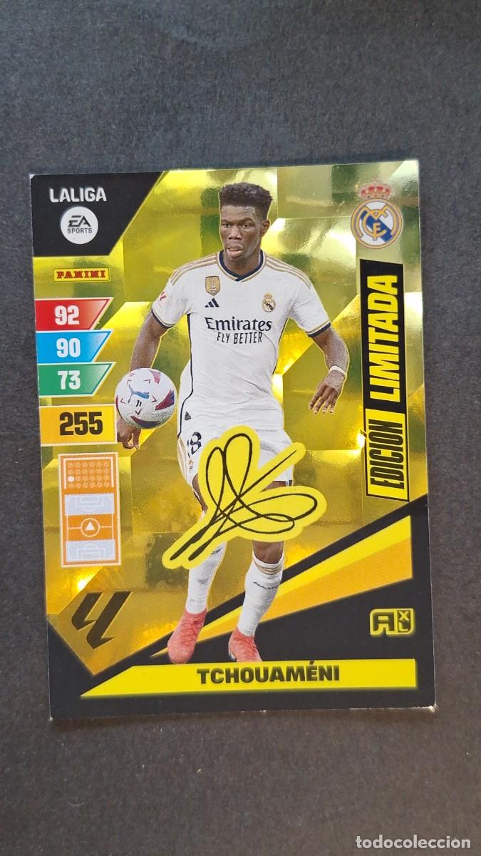 Cartes &agrave; collectionner de Football: L1 TCHOUAMENI REAL MADRID EDICION LIMITADA FIRMADO ADRENALYN XL LIGA 2023/2024 23 24 PANINI
