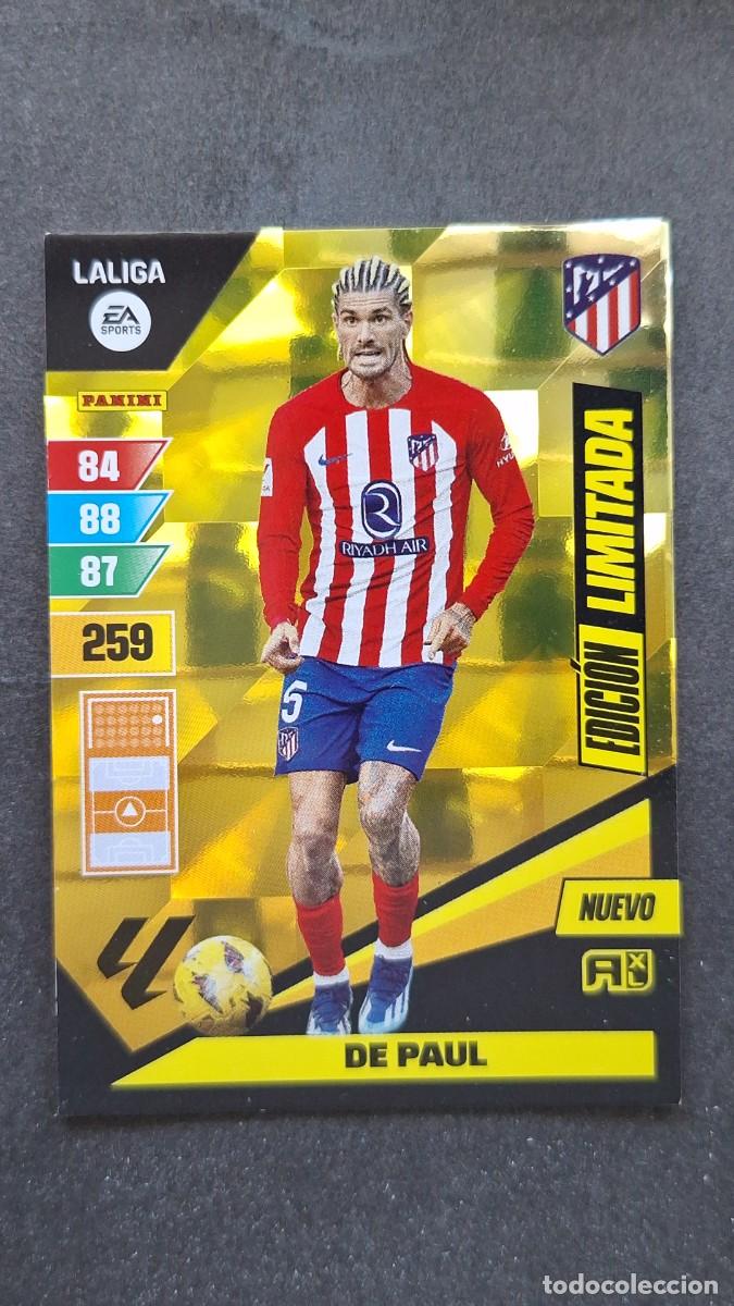 Cromos de F&uacute;tbol: L1 DE PAUL ATLETICO DE MADRID NUEVO EDICION LIMITADA ADRENALYN XL LIGA 2023/2024 23 24 PANINI