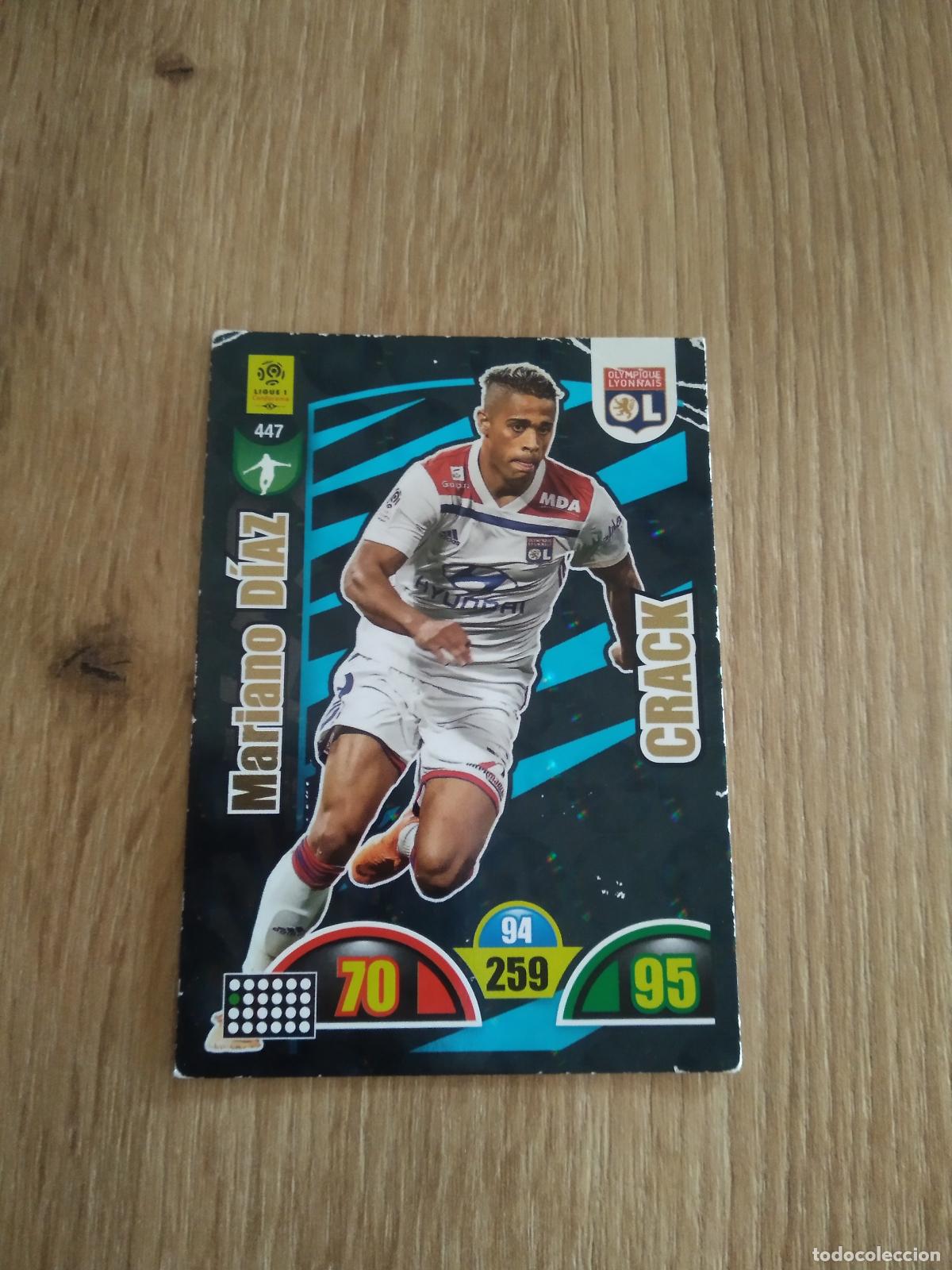 Cromos de F&uacute;tbol: 447 MARIANO DIAZ LYON CRACK CROMO FUTBOL PANINI LIGUE 1 FOOT 2018-2019 ADRENALYN LIGA FRANCIA 18-19