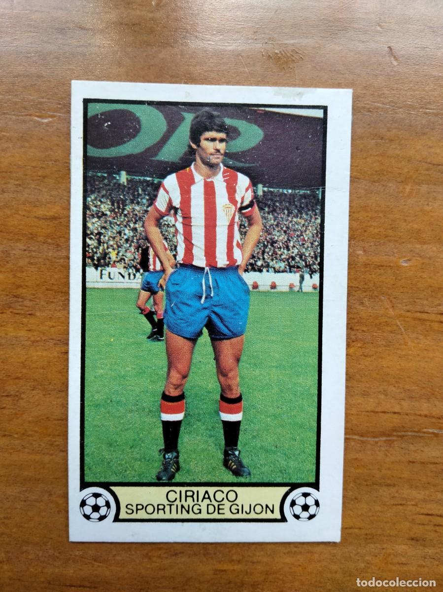 Figurine di Calcio: Ciriaco Sporting Gij&oacute;n cromo &aacute;lbum liga este 79 80