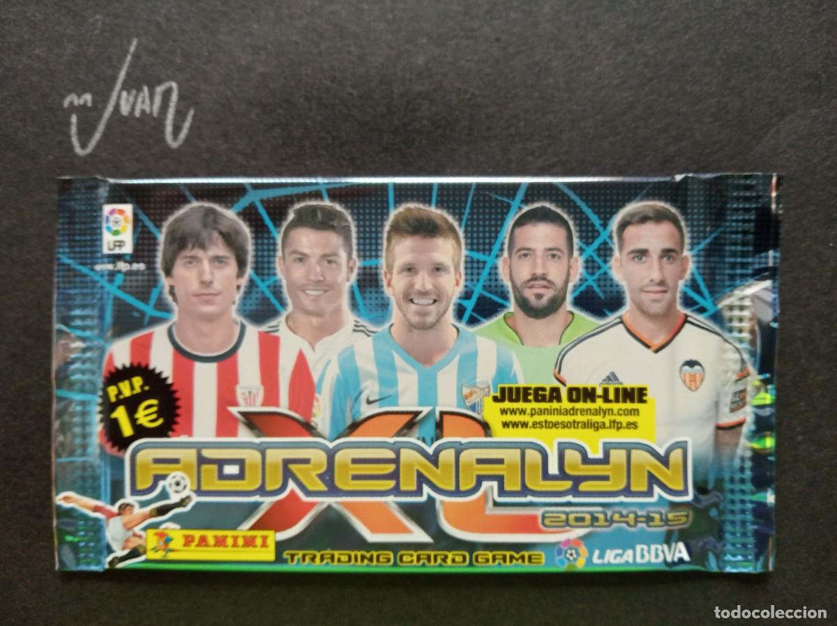 Figurine di Calcio: SOBRE SIN ABRIR ADRENALYN XL ⚽ PANINI &reg; 2014 2015 LIGA 14 15 MESSI ? CRISTIANO RONALDO REAL MADRID