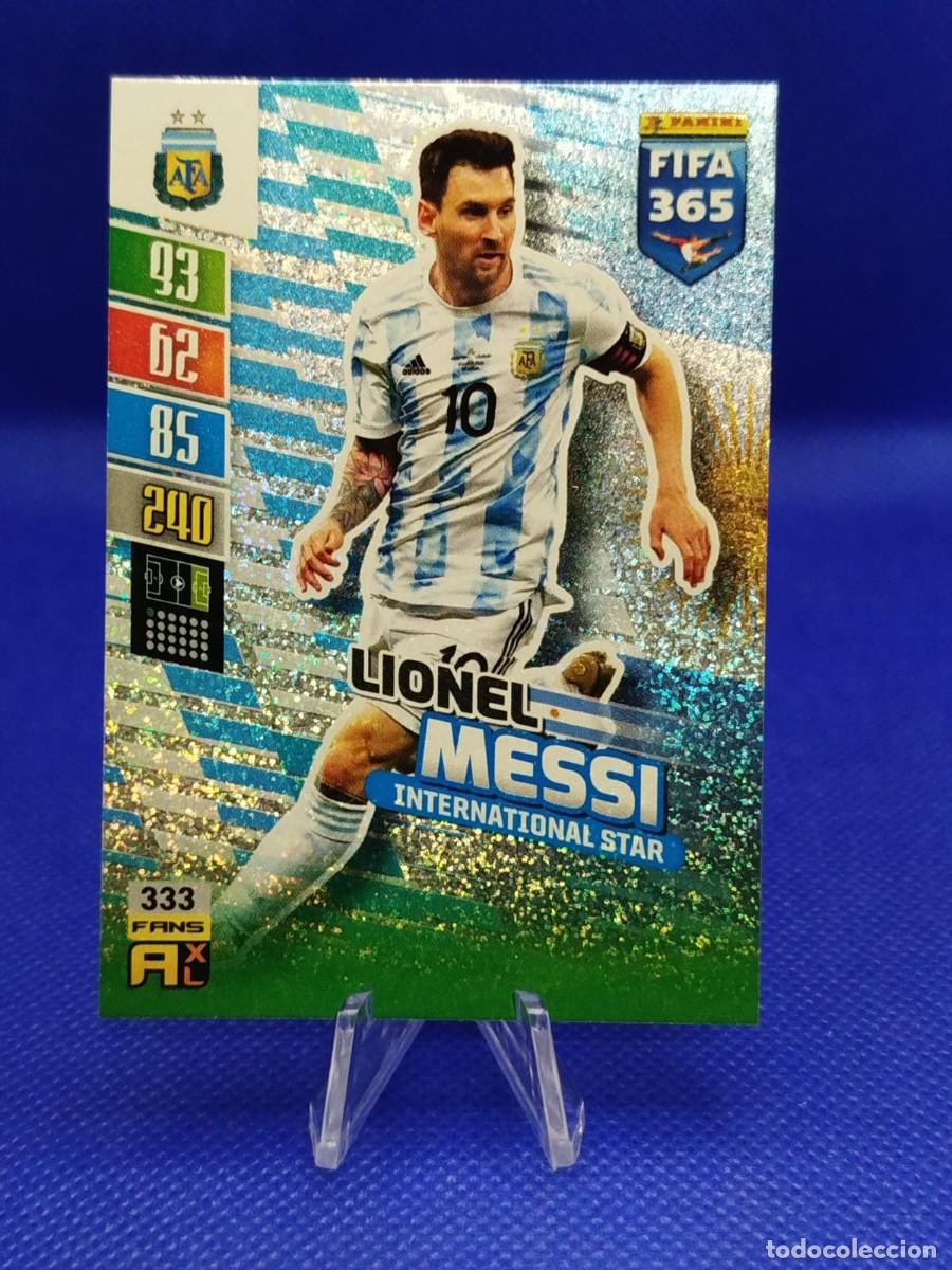 Cromos de F&uacute;tbol: #333 LIONEL MESSI AFA ARGENTINA 2022 PANINI FIFA 365 ADRENALYN XL &rdquo;STAR&rdquo;