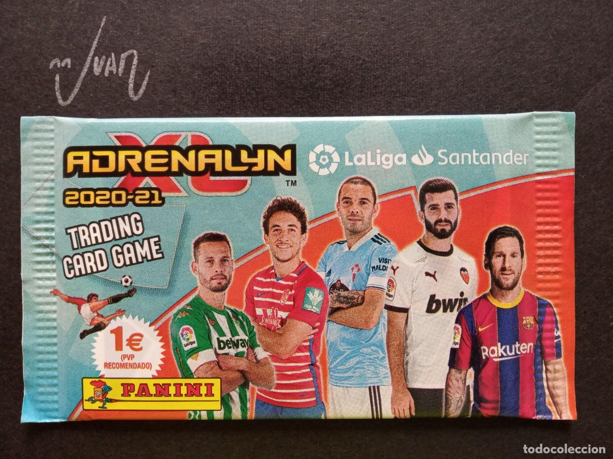 Cromos de F&uacute;tbol: SOBRE SIN ABRIR ADRENALYN XL ⚽ PANINI &reg; 2020 2021 LIGA 20 21 MESSI ? FC BARCELONA CRISTIANO RONALDO