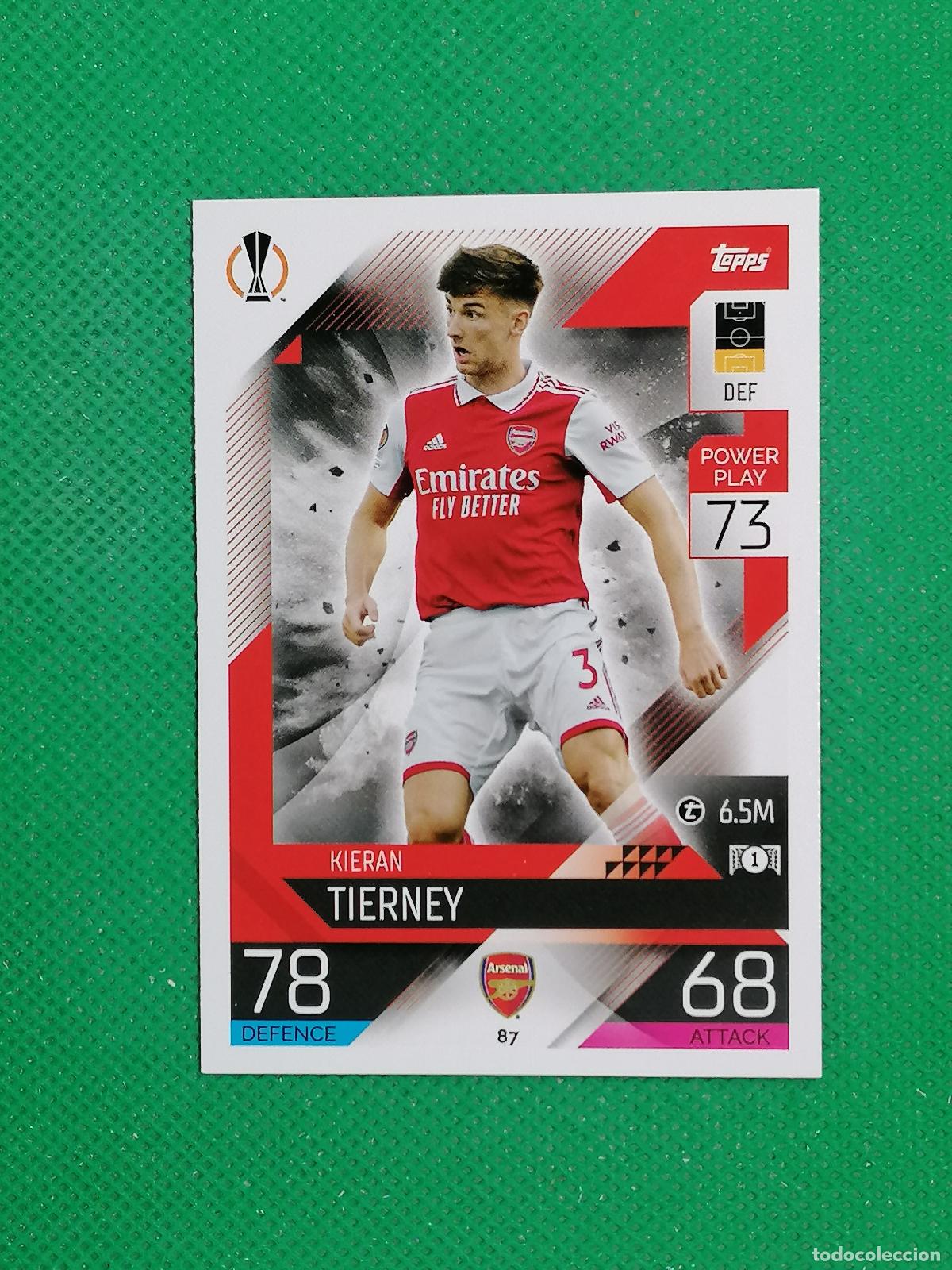 Cromos de F&uacute;tbol: 87 KIERAM TIERNEY MANCHESTER UNITED ⚽ TOPPS MATCH ATTAX CHAMPIONS 2022 2023 22 23 ⚽
