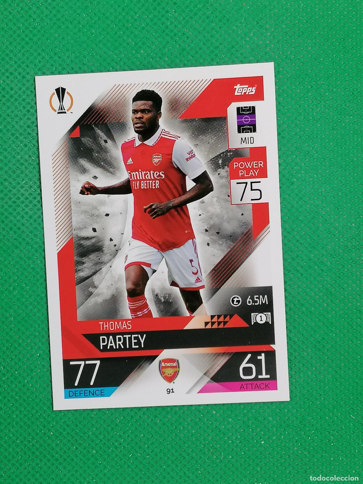 Cromos de F&uacute;tbol: 91 THOMAS PARTEY MANCHESTER UNITED ⚽ TOPPS MATCH ATTAX CHAMPIONS 2022 2023 22 23 ⚽