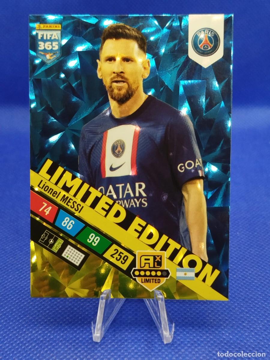 Cromos de F&uacute;tbol: LIONEL MESSI PSG 2023 PANINI FIFA 365 ADRENALYN XL LIMITED EDITION