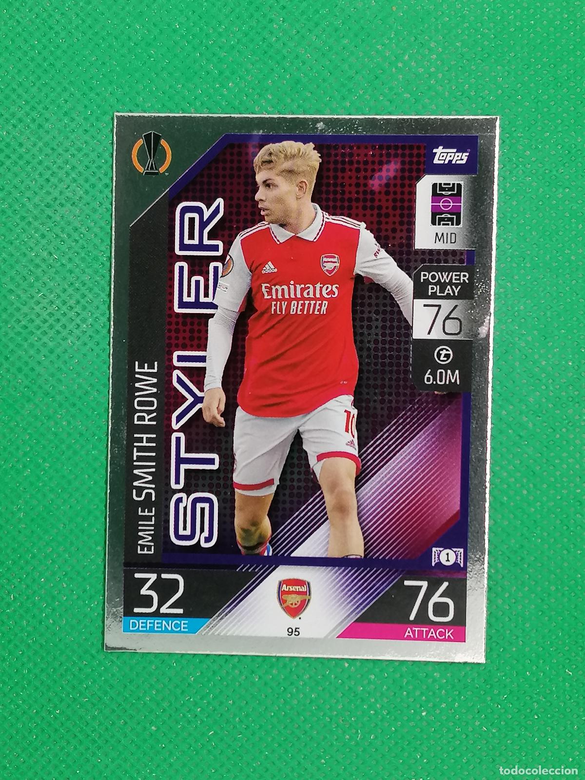 Cromos de F&uacute;tbol: 95 SMITH ROWE STYLER ARSENAL ⚽ TOPPS MATCH ATTAX CHAMPIONS 2022 2023 22 23 ⚽