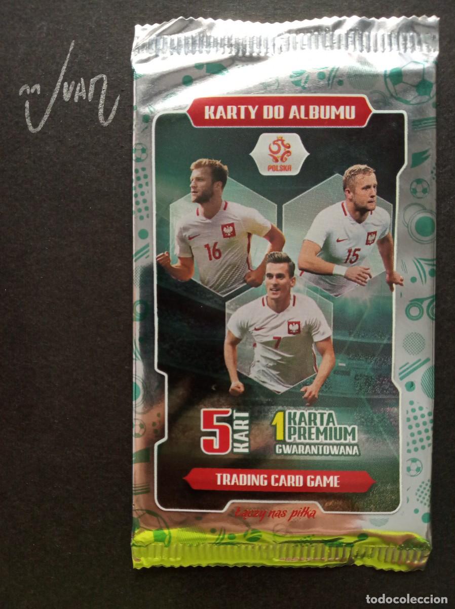 Cromos de F&uacute;tbol: SOBRE SIN ABRIR VERSION VERDE⚽ MACGRAF &reg; 2017 2018 LIGA POLONIA 17 18 NUEVO INCLUYE 1 CARTA PREMIUM