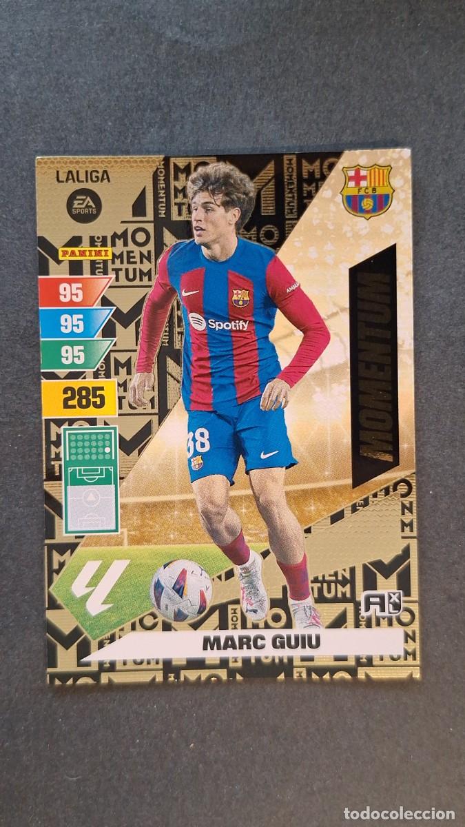 Figurine di Calcio: L1 MARC GUIU F. C. BARCELONA MOMENTUM ADRENALYN XL LIGA 2023/2024 23 24 PANINI