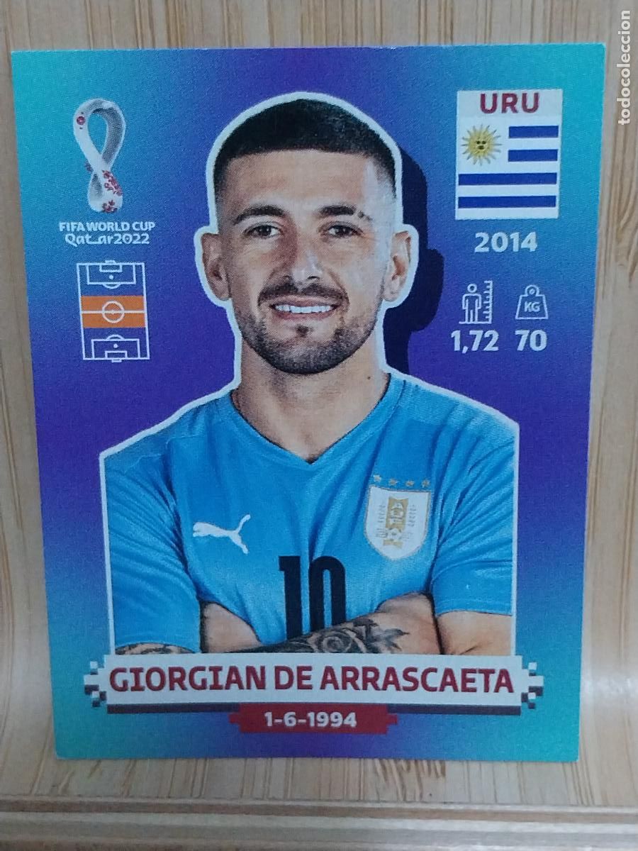 Figurine di Calcio: ARRASCAETA URUGUAY URU 12 QATAR 2022 PANINI CROMO SIN PEGAR NUNCA ORIGINAL **