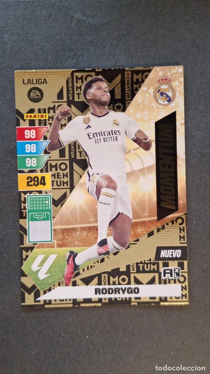 Figurine di Calcio: L1 RODRYGO REAL MADRID NUEVO MOMENTUM ADRENALYN XL LIGA 2023/2024 23 24 PANINI