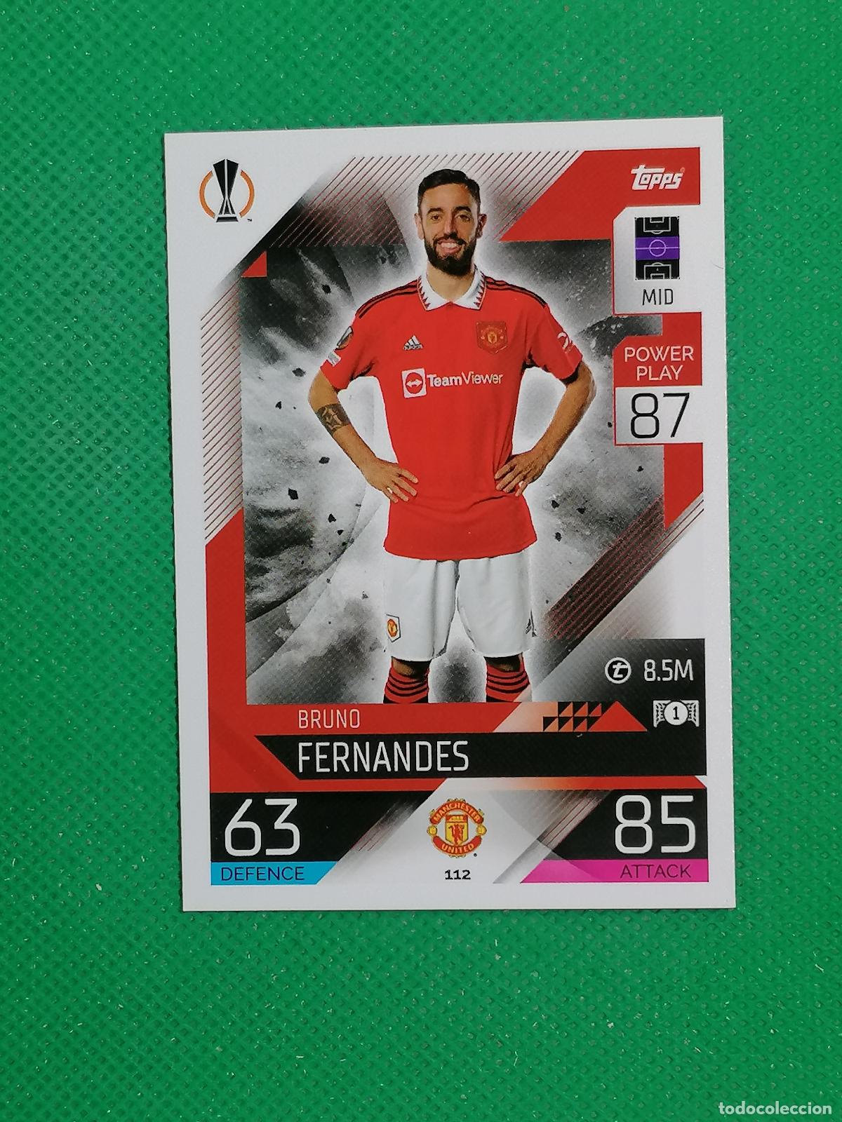 Figurine di Calcio: 112 BRUNO FERNANDES MANCHESTER UNITED ⚽ TOPPS MATCH ATTAX CHAMPIONS 2022 2023 22 23 ⚽