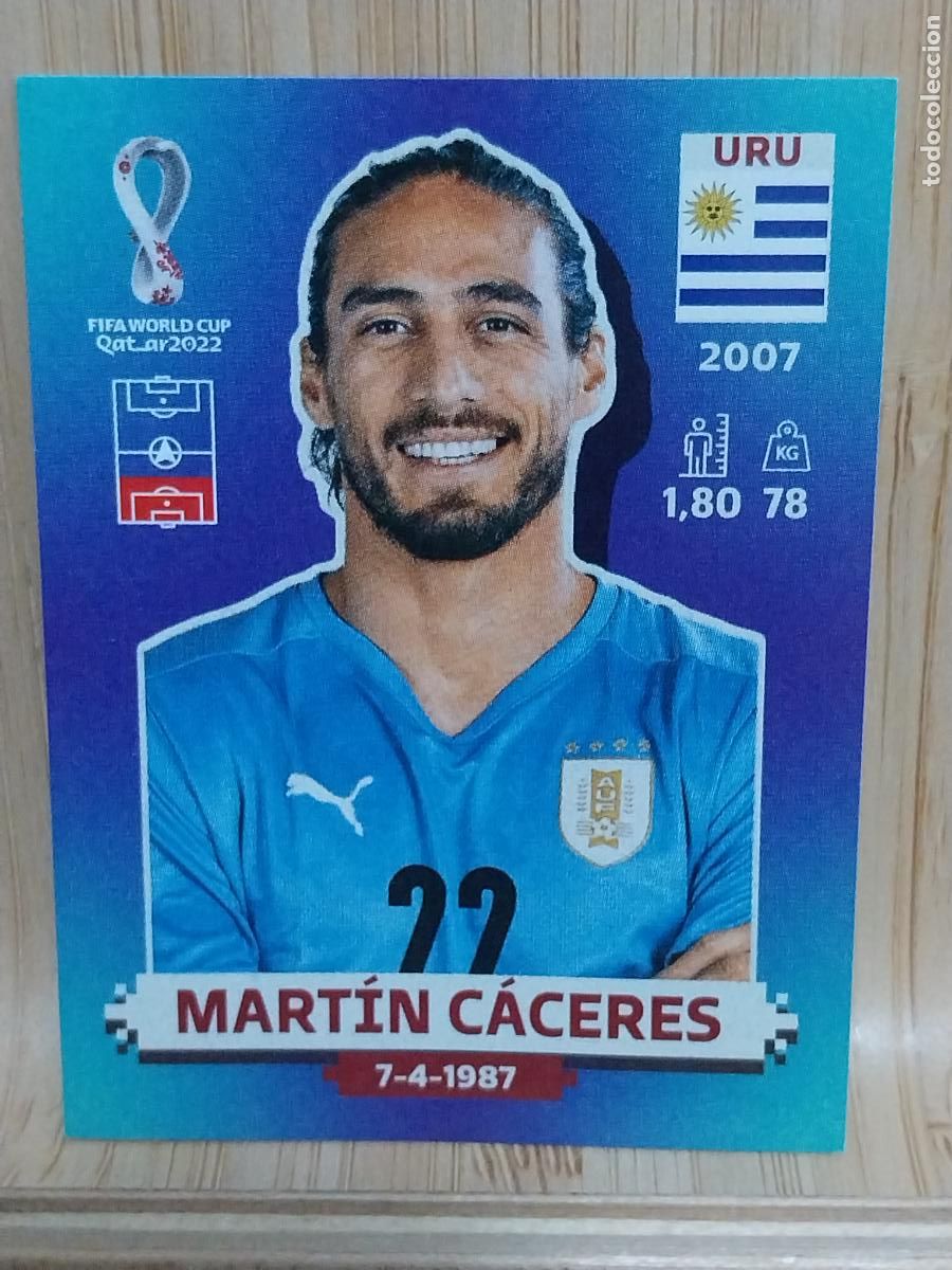 Figurine di Calcio: CACERES URUGUAY URU 6 QATAR 2022 PANINI CROMO SIN PEGAR NUNCA ORIGINAL **