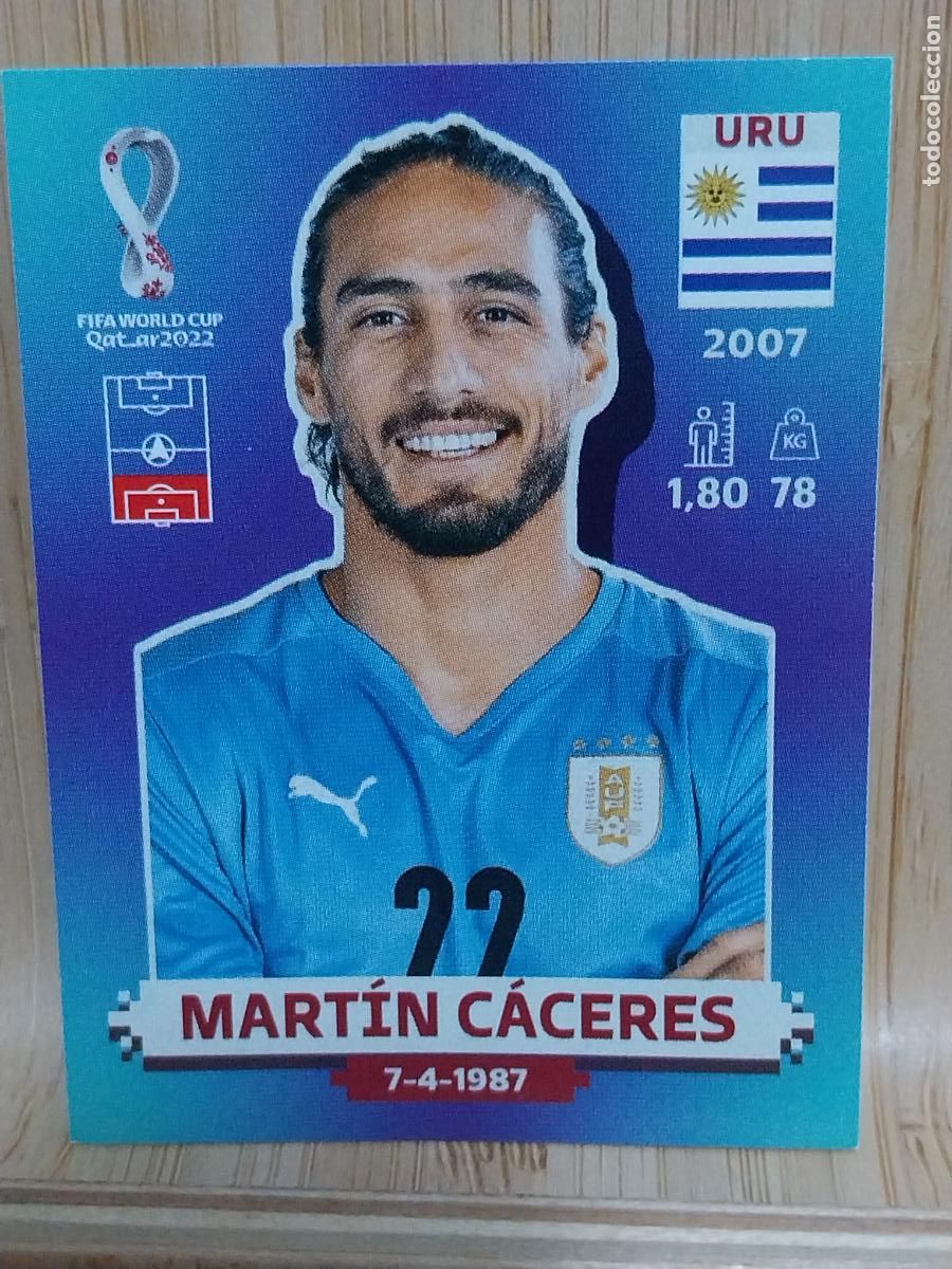 Football Stickers: CACERES URUGUAY URU 6 QATAR 2022 PANINI CROMO SIN PEGAR NUNCA ORIGINAL *