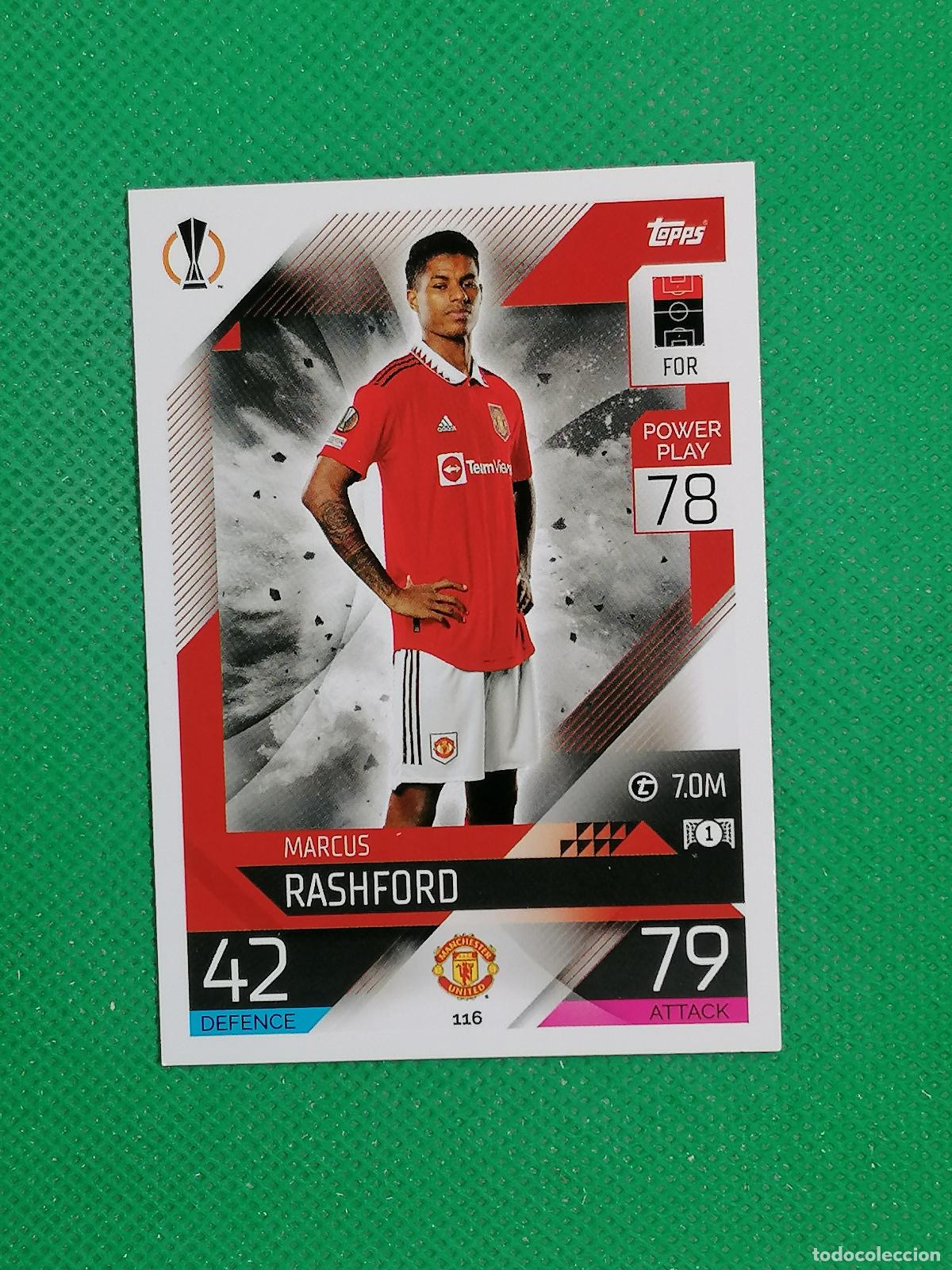 Cromos de F&uacute;tbol: 116 MARCUS RASHFORD MANCHESTER UNITED ⚽ TOPPS MATCH ATTAX CHAMPIONS 2022 2023 22 23 ⚽