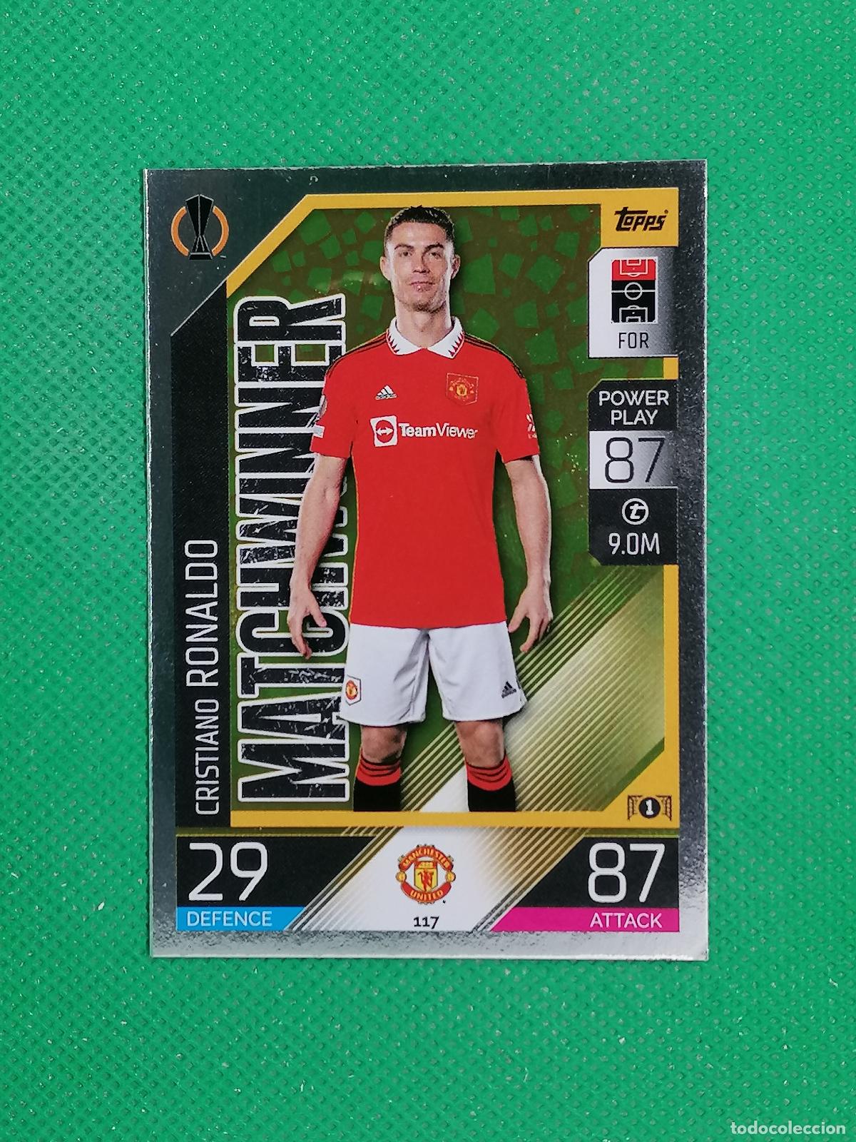 Cromos de F&uacute;tbol: 117 CRISTIANO RONALDO MATCHWINNER MANCHESTER UNITED ⚽ TOPPS MATCH ATTAX CHAMPIONS 2022 2023 22 23 ⚽