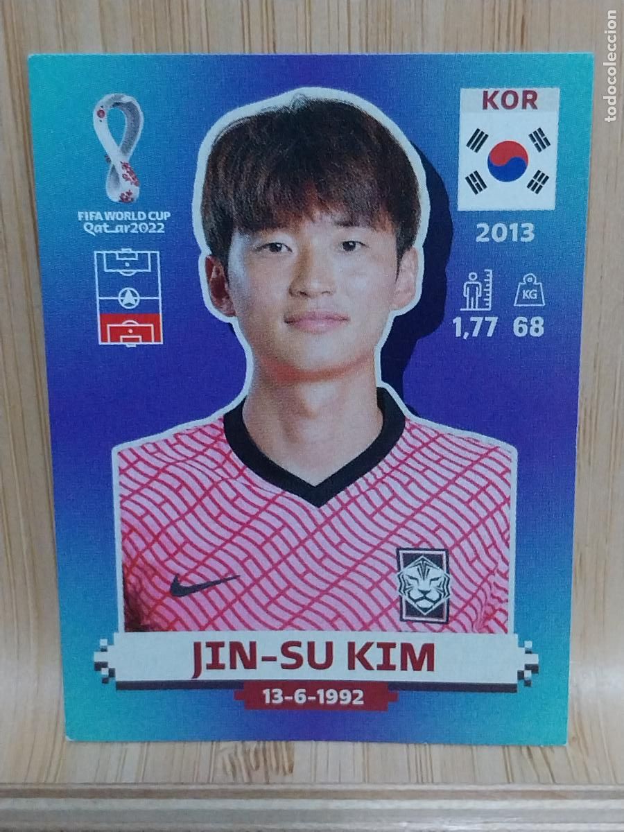 Cromos de F&uacute;tbol: JIN SU KIM KOREA COREA KOR 9 QATAR 2022 PANINI CROMO SIN PEGAR NUNCA ORIGINAL