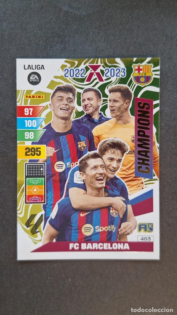 Cromos de F&uacute;tbol: L1 F. C. BARCELONA CHAMPIONS 2022 2023 463 ADRENALYN XL LIGA 2023/2024 23 24 PANINI