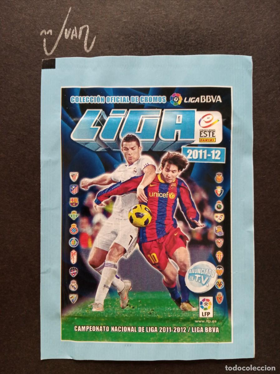 Cromos de F&uacute;tbol: SOBRE SIN ABRIR VERS. ESTRECHO ⚽ PANINI &reg; 2011 2012 LIGA ESTE 11 12 MESSI ? CRISTIANO RONALDO ROOKIE