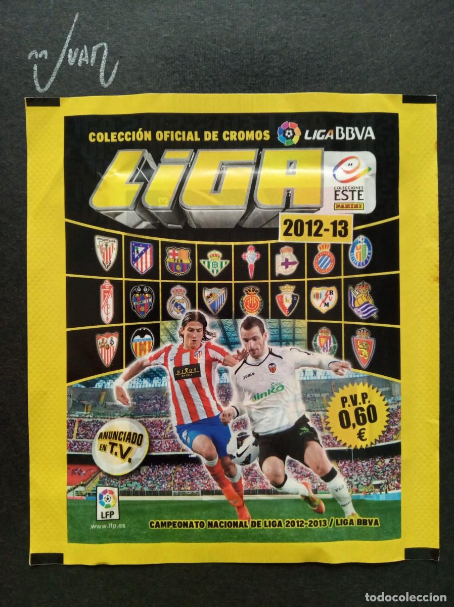 Cromos de F&uacute;tbol: SOBRE SIN ABRIR VERSION ANCHO ⚽ PANINI &reg; 2012 2013 LIGA ESTE 12 13 MESSI ? CRISTIANO RONALDO ROOKIE