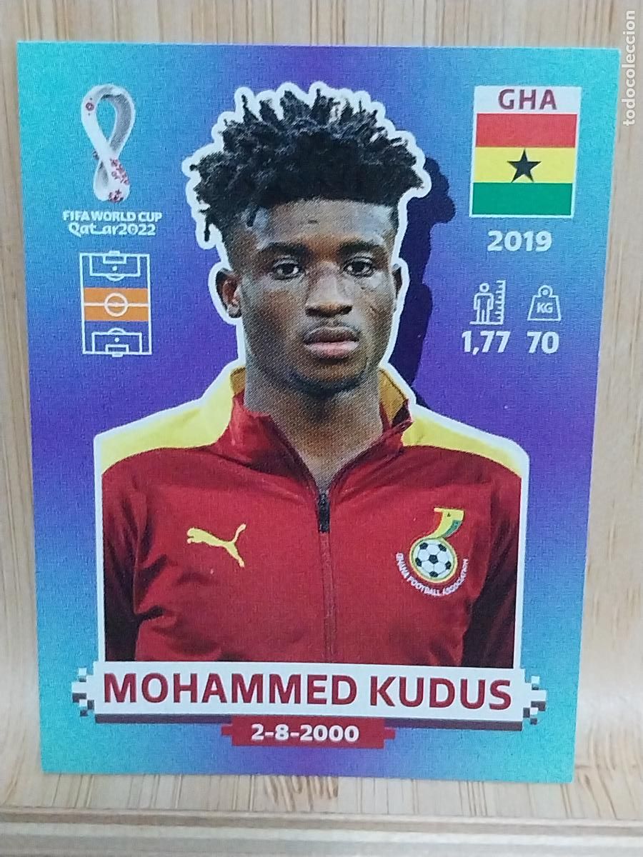 Cromos de F&uacute;tbol: KUDUS GHANA GHA 12 QATAR 2022 PANINI CROMO SIN PEGAR NUNCA ORIGINAL