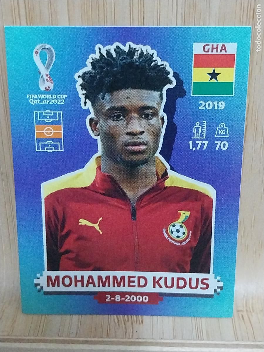 Cromos de F&uacute;tbol: KUDUS GHANA GHA 12 QATAR 2022 PANINI CROMO SIN PEGAR NUNCA ORIGINAL *