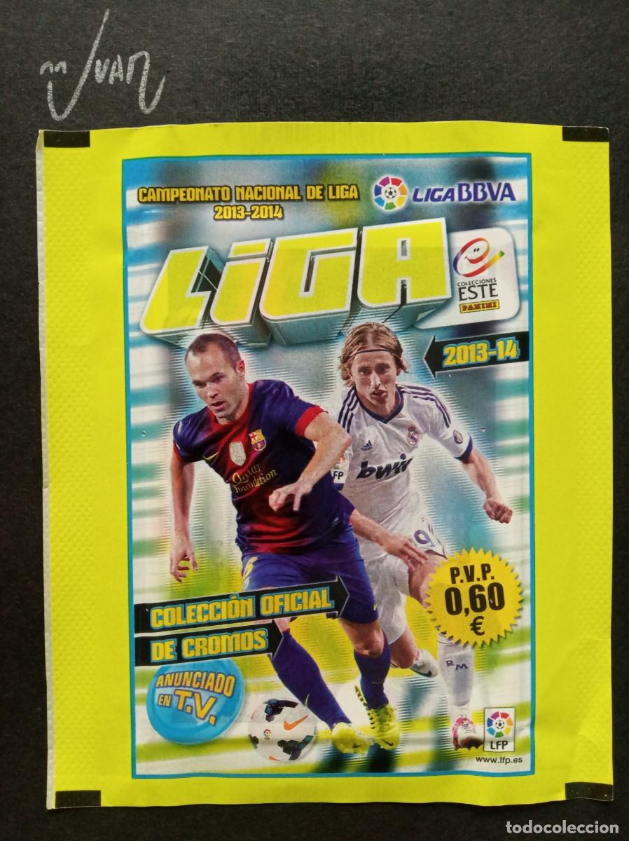 Cromos de F&uacute;tbol: SOBRE SIN ABRIR VERSION ANCHO ⚽ PANINI &reg; 2013 2014 LIGA ESTE 13 14 MESSI ? CRISTIANO RONALDO ROOKIE