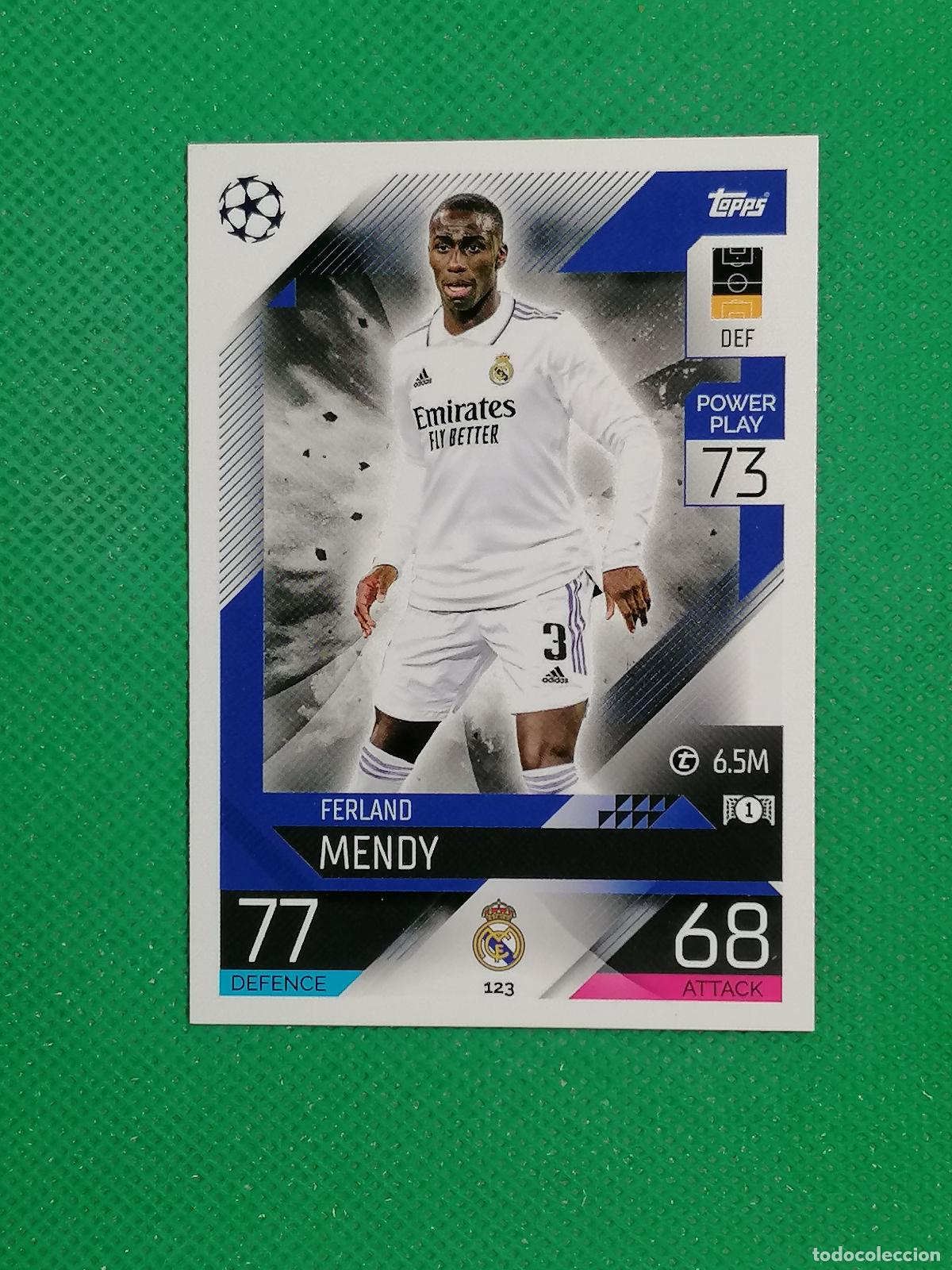 Cromos de F&uacute;tbol: 123 FERLAND MENDY REAL MADRID ⚽ TOPPS MATCH ATTAX CHAMPIONS 2022 2023 22 23 ⚽