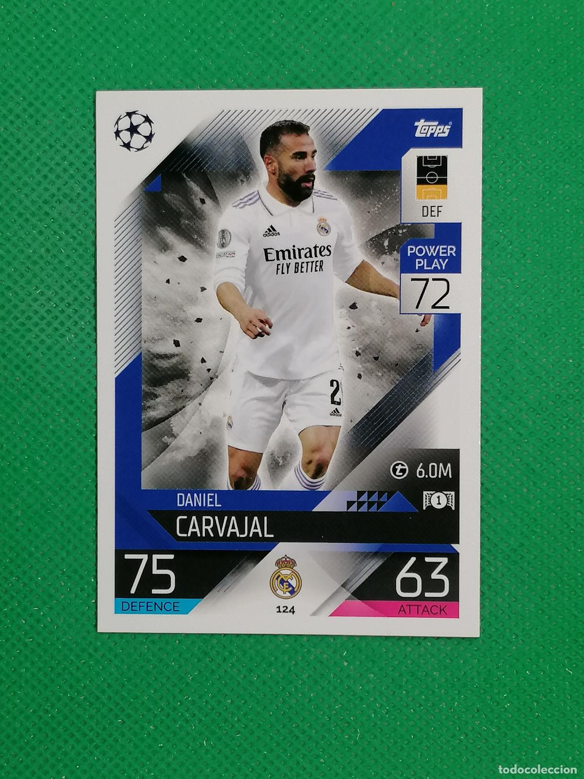 Cromos de F&uacute;tbol: 124 DANIEL CARVAJAL REAL MADRID ⚽ TOPPS MATCH ATTAX CHAMPIONS 2022 2023 22 23 ⚽