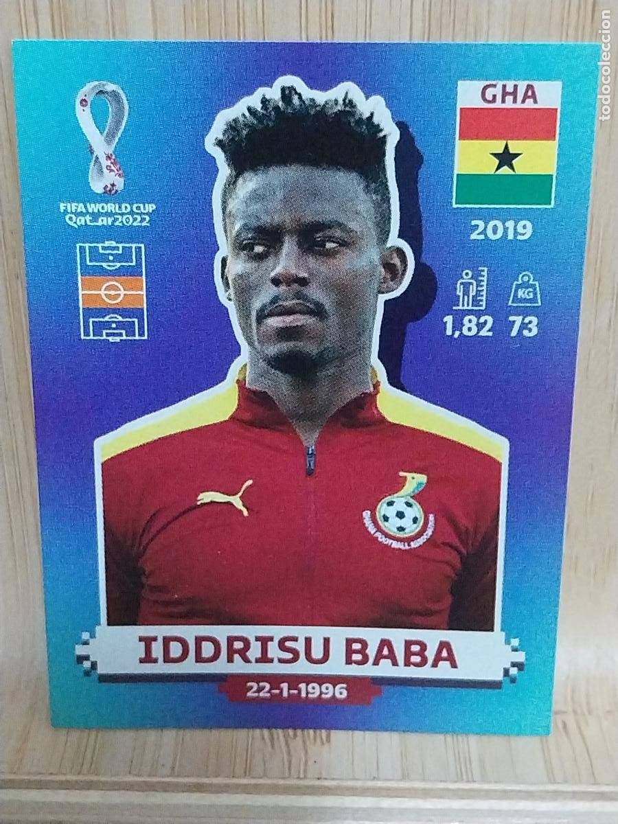 Cromos de F&uacute;tbol: BABA GHANA GHA 11 QATAR 2022 PANINI CROMO SIN PEGAR NUNCA ORIGINAL *
