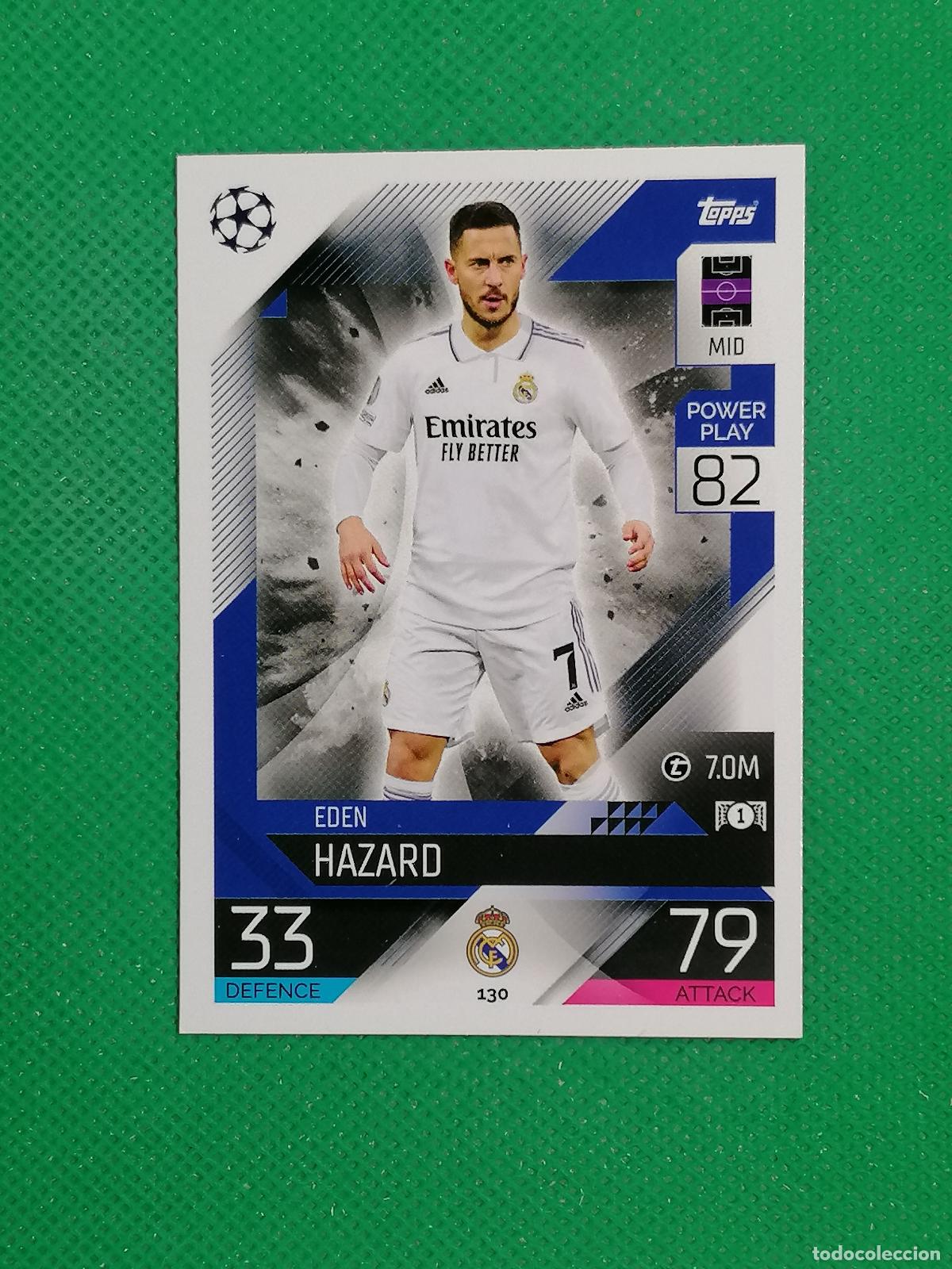 Cromos de F&uacute;tbol: 130 EDEN HAZARD REAL MADRID ⚽ TOPPS MATCH ATTAX CHAMPIONS 2022 2023 22 23 ⚽