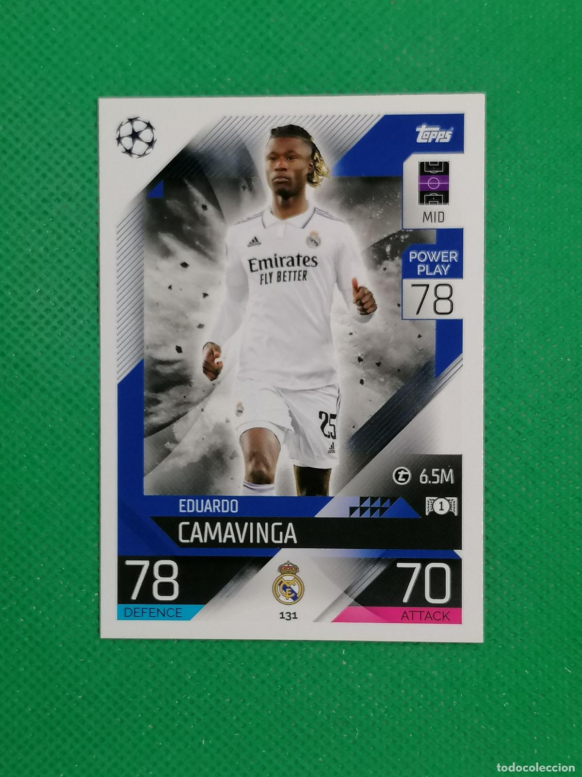 Cromos de F&uacute;tbol: 131 EDUARDO CAMAVINGA REAL MADRID ⚽ TOPPS MATCH ATTAX CHAMPIONS 2022 2023 22 23 ⚽