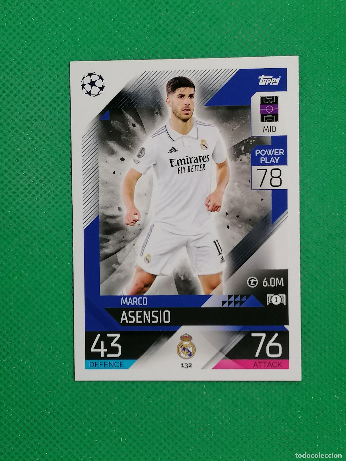 Cromos de F&uacute;tbol: 132 MARCO ASENSIO REAL MADRID ⚽ TOPPS MATCH ATTAX CHAMPIONS 2022 2023 22 23 ⚽