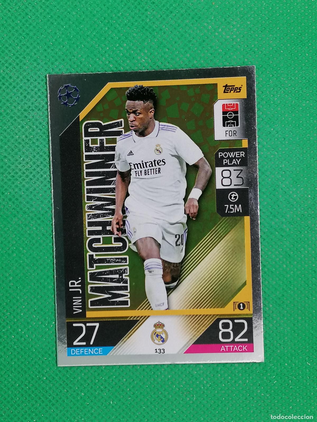 Cromos de F&uacute;tbol: 133 VINI JR MATCHWINNER REAL MADRID ⚽ TOPPS MATCH ATTAX CHAMPIONS 2022 2023 22 23 ⚽