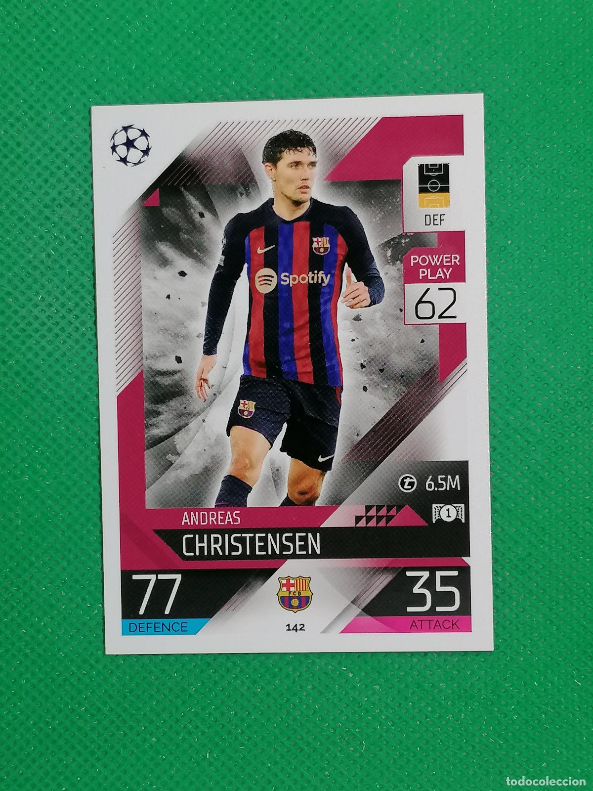 Cromos de F&uacute;tbol: 142 ANDREAS CHRISTENSEN BARCELONA ⚽ TOPPS MATCH ATTAX CHAMPIONS 2022 2023 22 23 ⚽