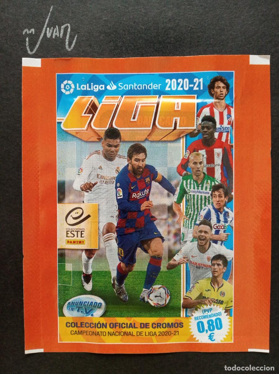 Cromos de F&uacute;tbol: SOBRE SIN ABRIR VERSION ANCHO ⚽ PANINI &reg; 2020 2021 LIGA ESTE 20 21 MESSI ? ROOKIE PEDRI FC BARCELONA